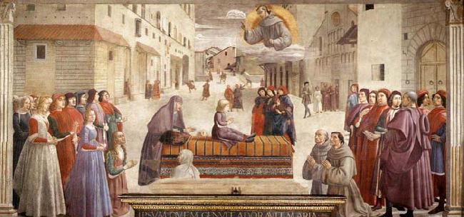 GHIRLANDAIO, Domenico Resurrection of the Boy France oil painting art